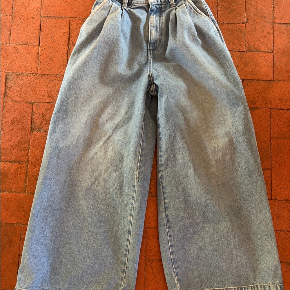 Wrangler Light Blue Wide Leg Jeans